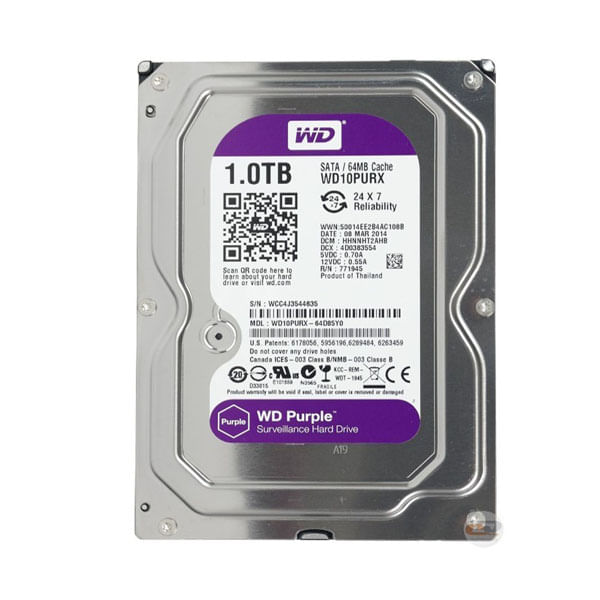 DISCO DURO WESTERN DIGITAL PURPLE 1TB