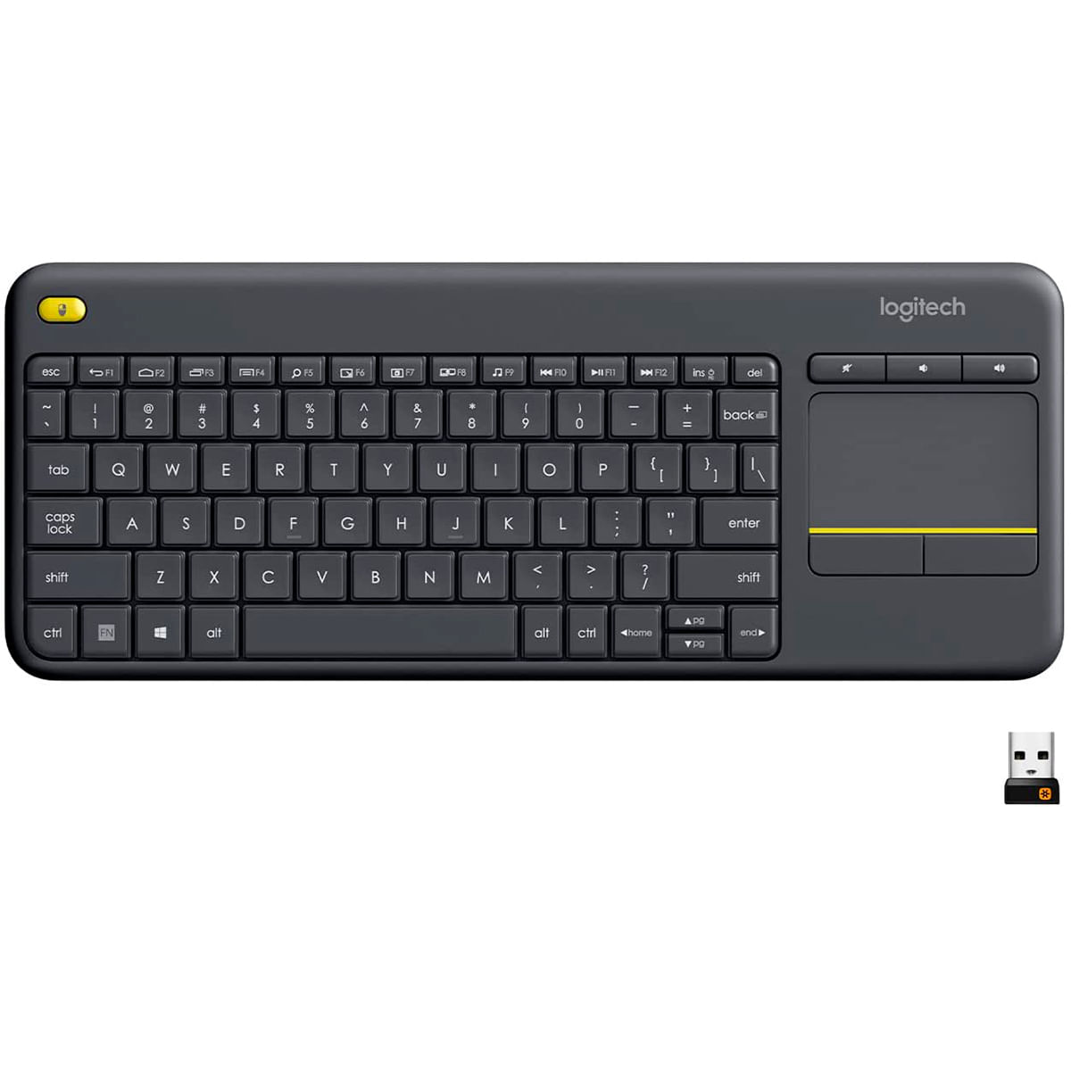 TECLADO LOGITECH K400 PLUS INALÁMBRICO NEGRO
