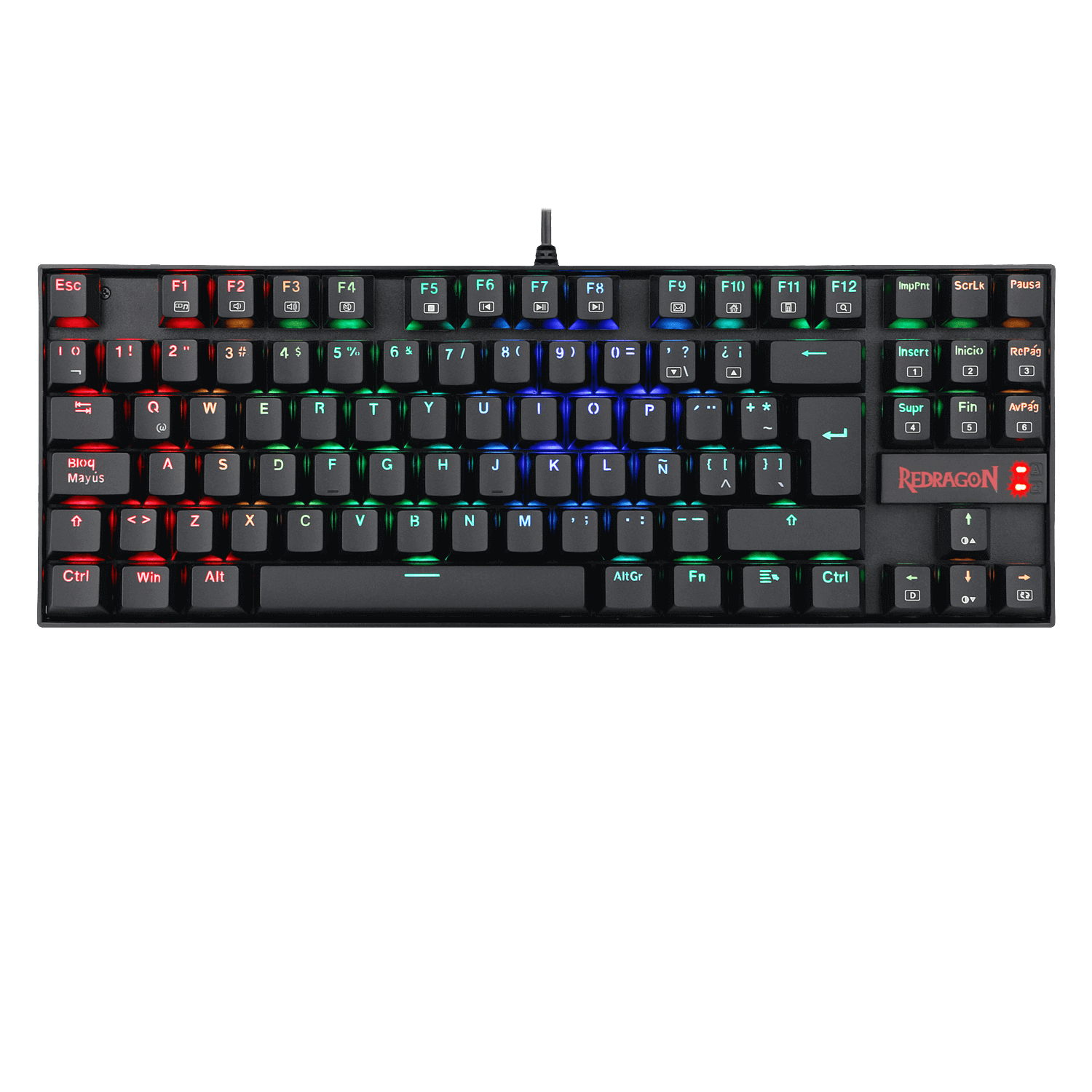 TECLADO REDRAGON KUMARA K552 MECÁNICO NEGRO
