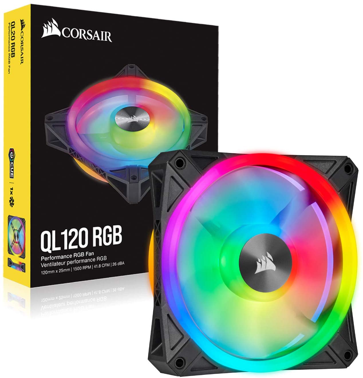 COOLER GABINETE CORSAIR ICUE QL120 120MM RGB