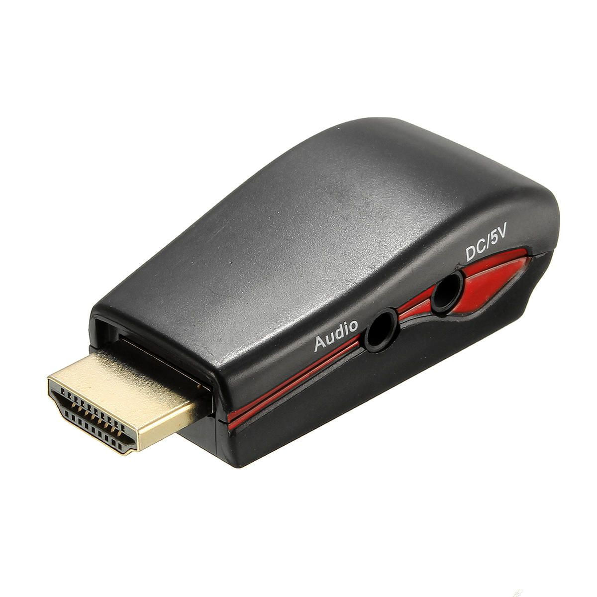 ADAPTADOR HDMI A VGA AUDIO Y FUENTE (PS4) CON CABLE