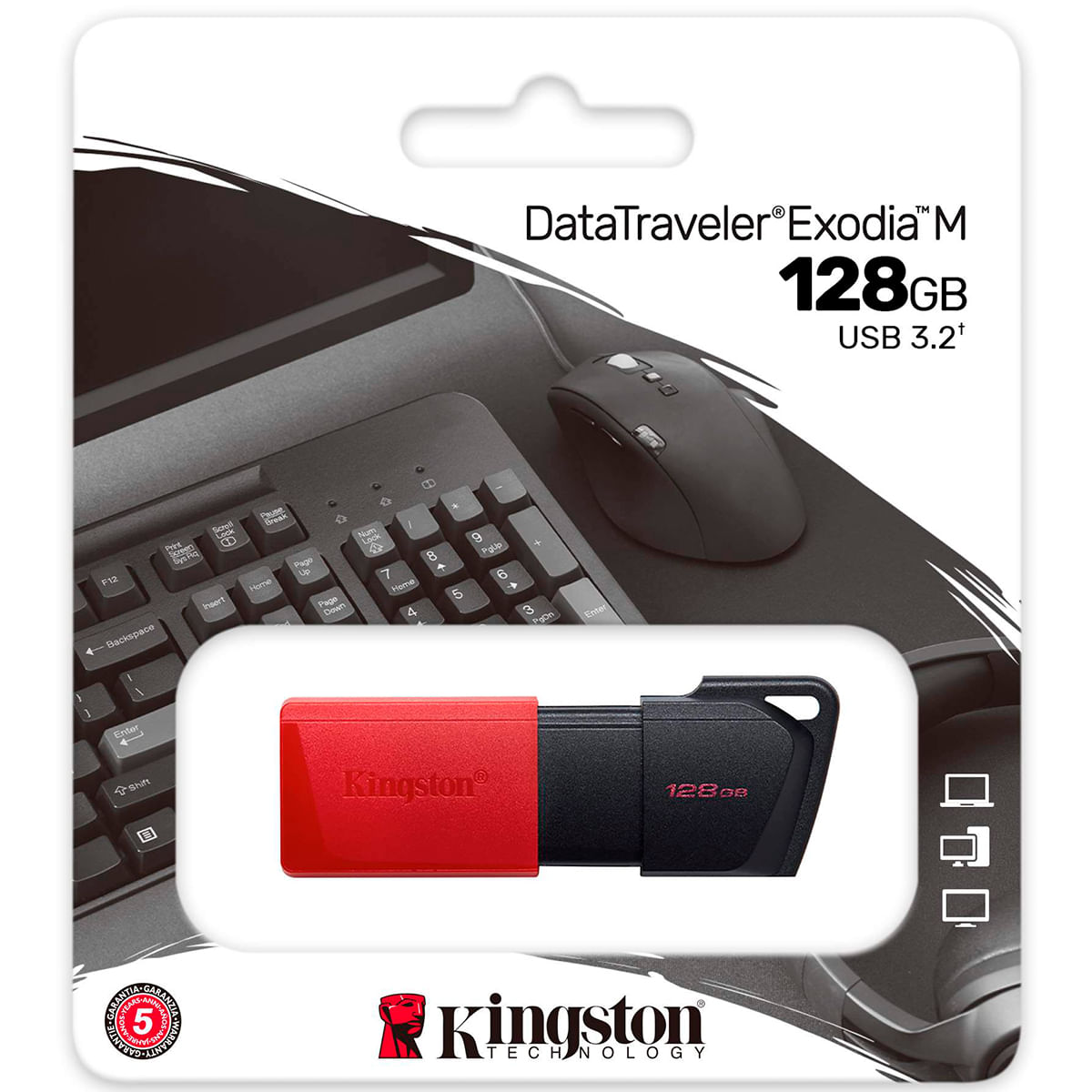 PENDRIVE KINGSTON EXODIA DTXM PENDRIVE 128GB KINGSTON DTXM EXODIA