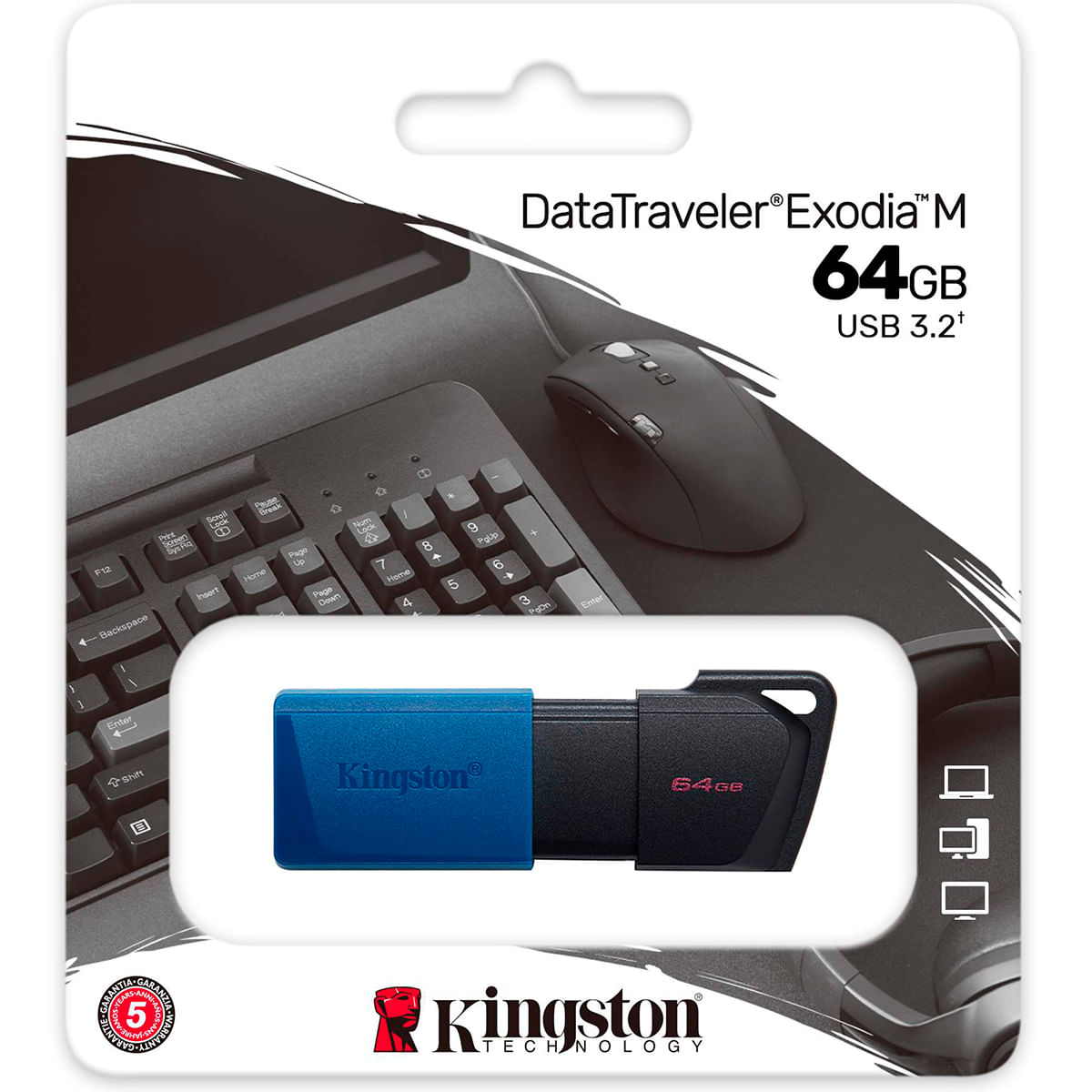 PENDRIVE KINGSTON EXODIA DTXM PENDRIVE 64GB KINGSTON DTXM EXODIA