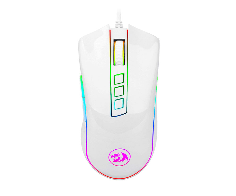 MOUSE GAMER REDRAGON COBRA M711 BLANCO