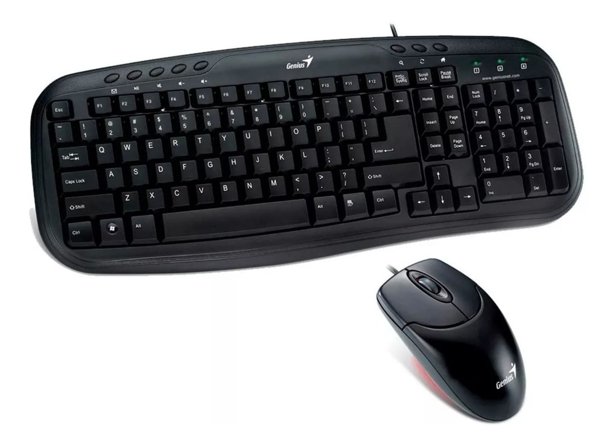 KIT GENIUS KM-200 TECLADO Y MOUSE USB