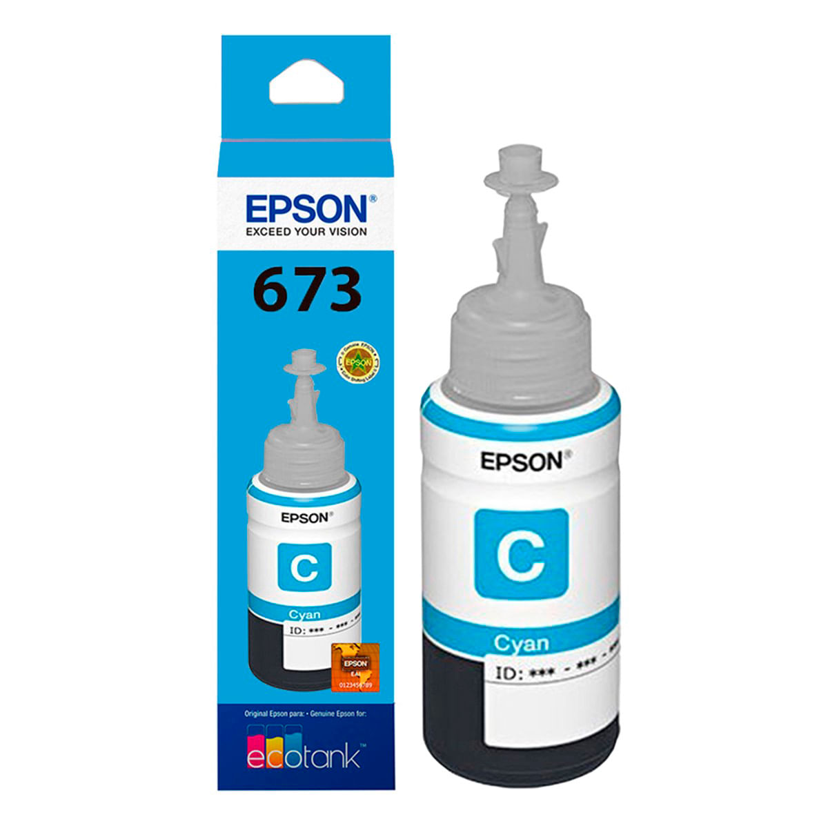 TINTA EPSON 673 CIAN