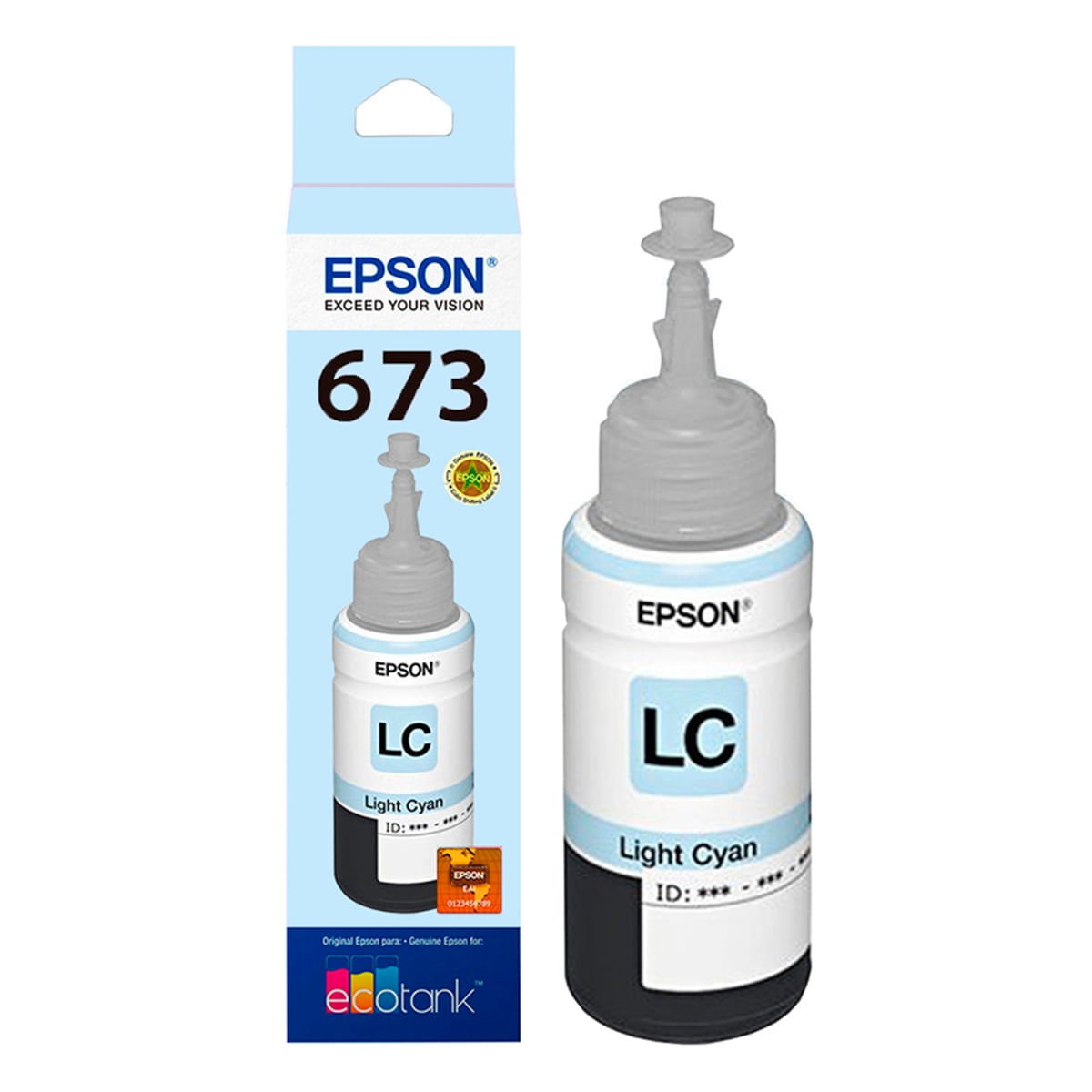 TINTA EPSON 673 CIAN CLARO