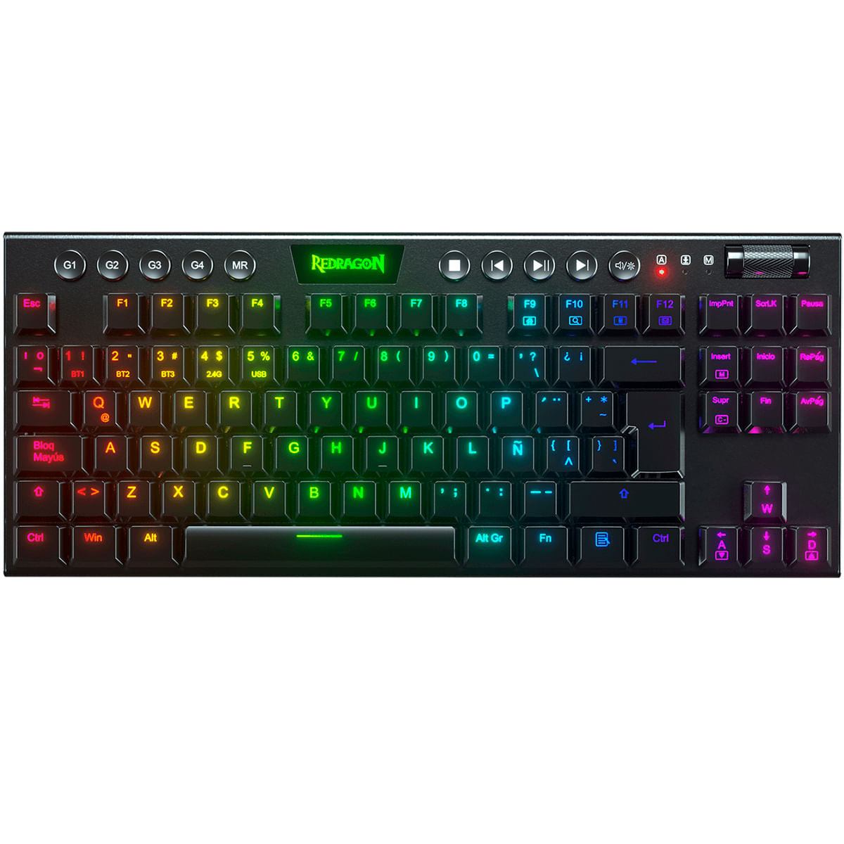 TECLADO REDRAGON HORUS K621 TKL MECÁNICO NEGRO