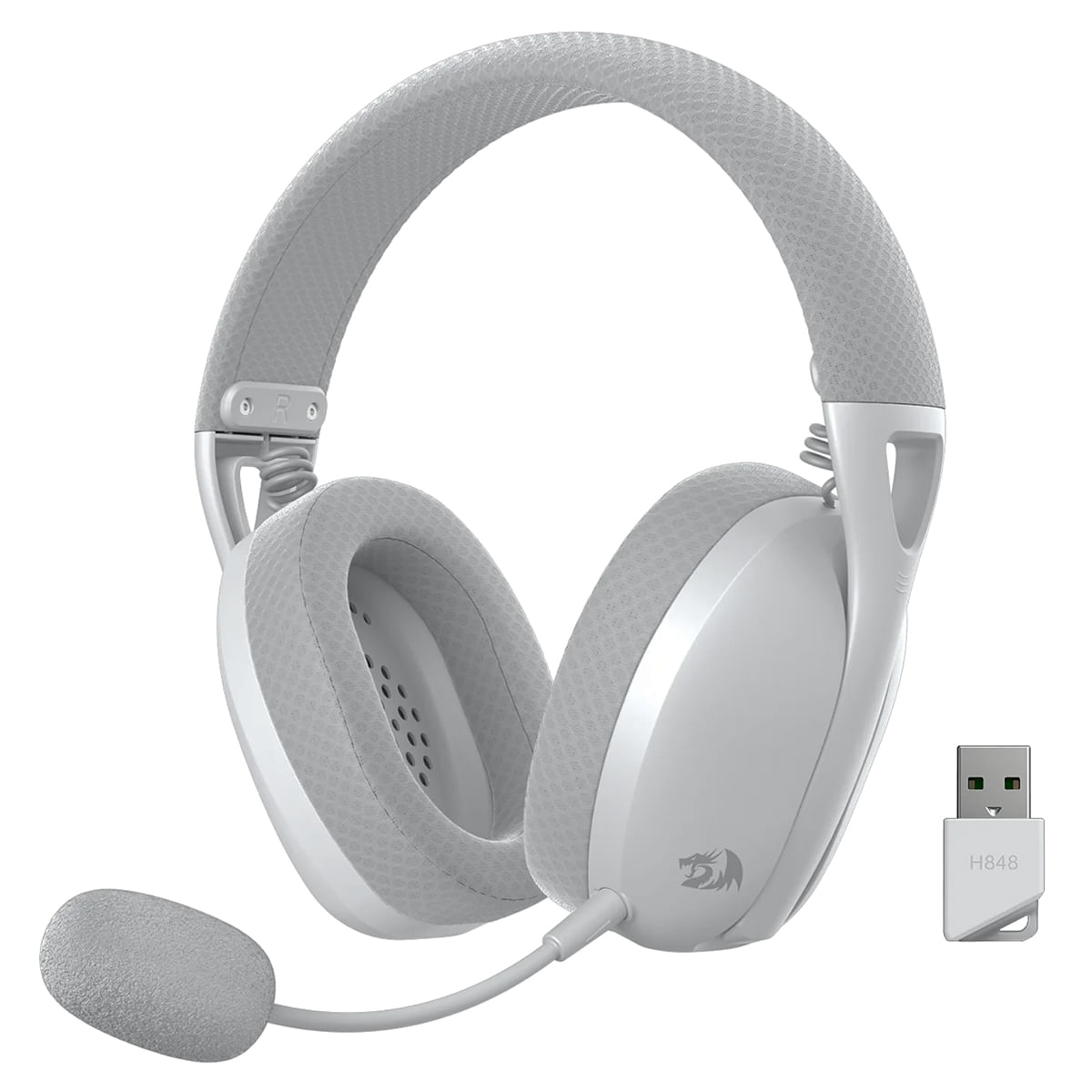 AURICULAR REDRAGON IRE PRO INALÁMBRICO BLANCO Y GRIS