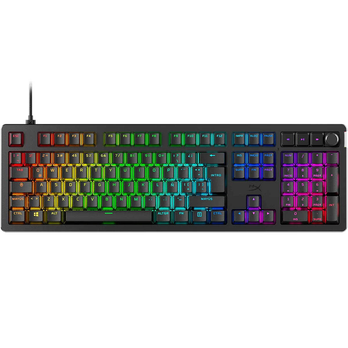 TECLADO HYPERX ALLOY RISE MECÁNICO RGB