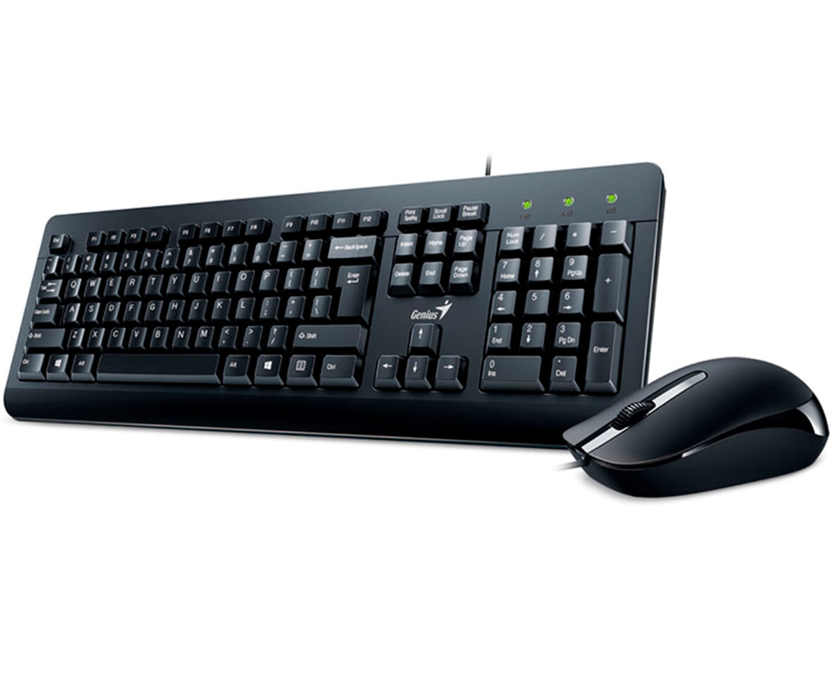 KIT GENIUS KM-160 TECLADO Y MOUSE USB