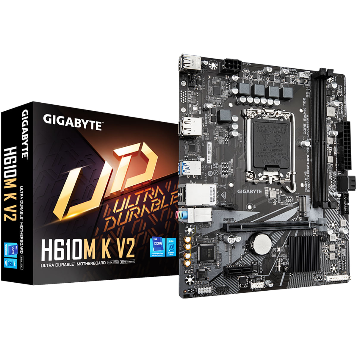 MOTHERBOARD GIGABYTE H610M-K LGA1700 DDR5 (V2)