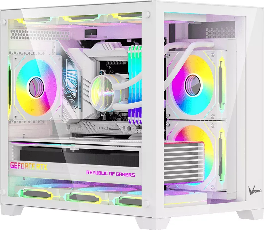 GABINETE FORMULA V CRYSTAL Z5 1F FRGB BLANCO