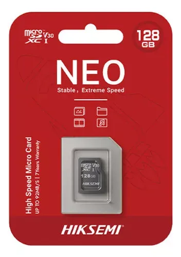 MEMORIA MICROSD HIKSEMI NEO 128GB CON ADAPTADOR