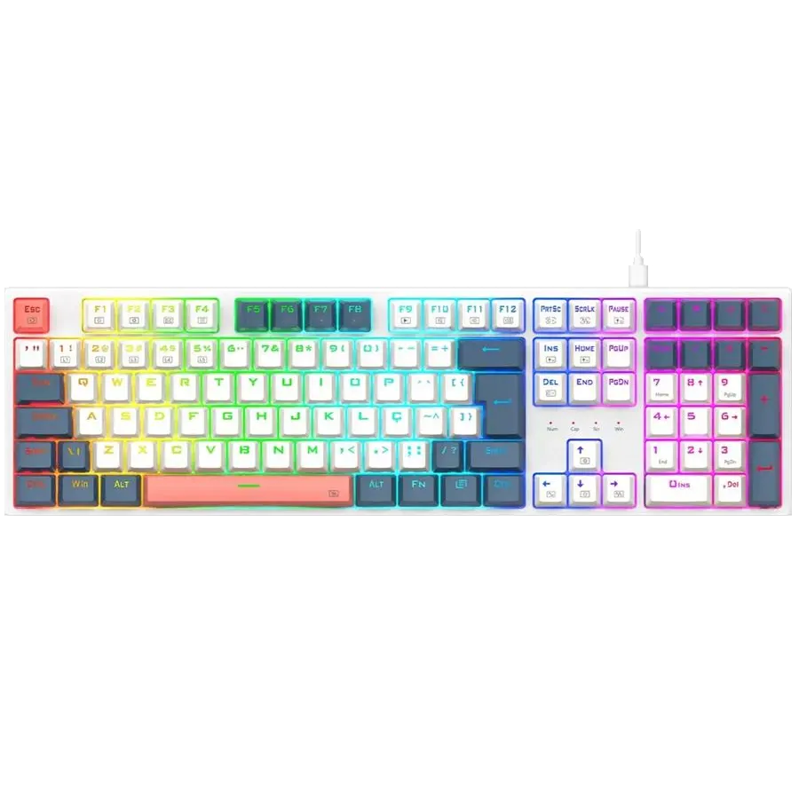 TECLADO REDRAGON TRUNDLE K668WBO MECÁNICO RGB