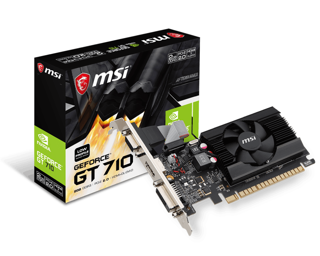 PLACA DE VIDEO MSI GEFORCE GT 710 LP 2GB