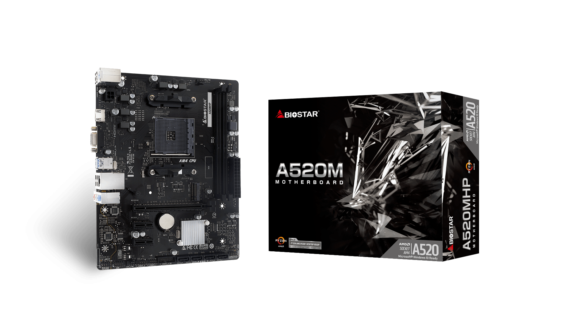 MOTHERBOARD BIOSTAR A520MHP DDR4 AM4