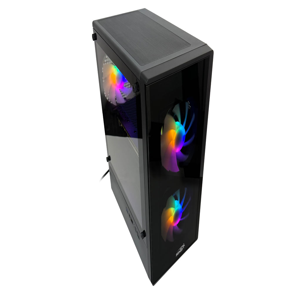 GABINETE SENTEY T5BLK-SF 3F ARGB BLACK
