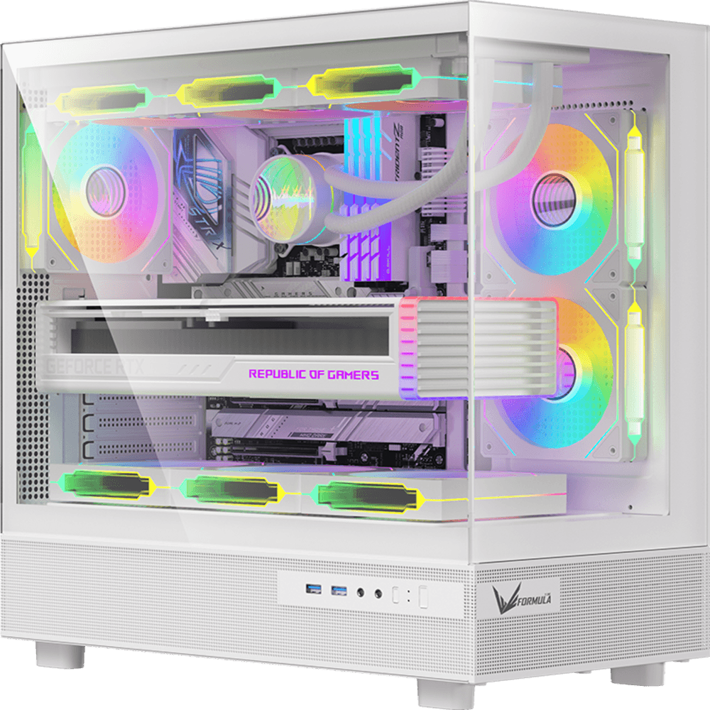 GABINETE FORMULA V CRYSTAL Z8 FLOE BLANCO