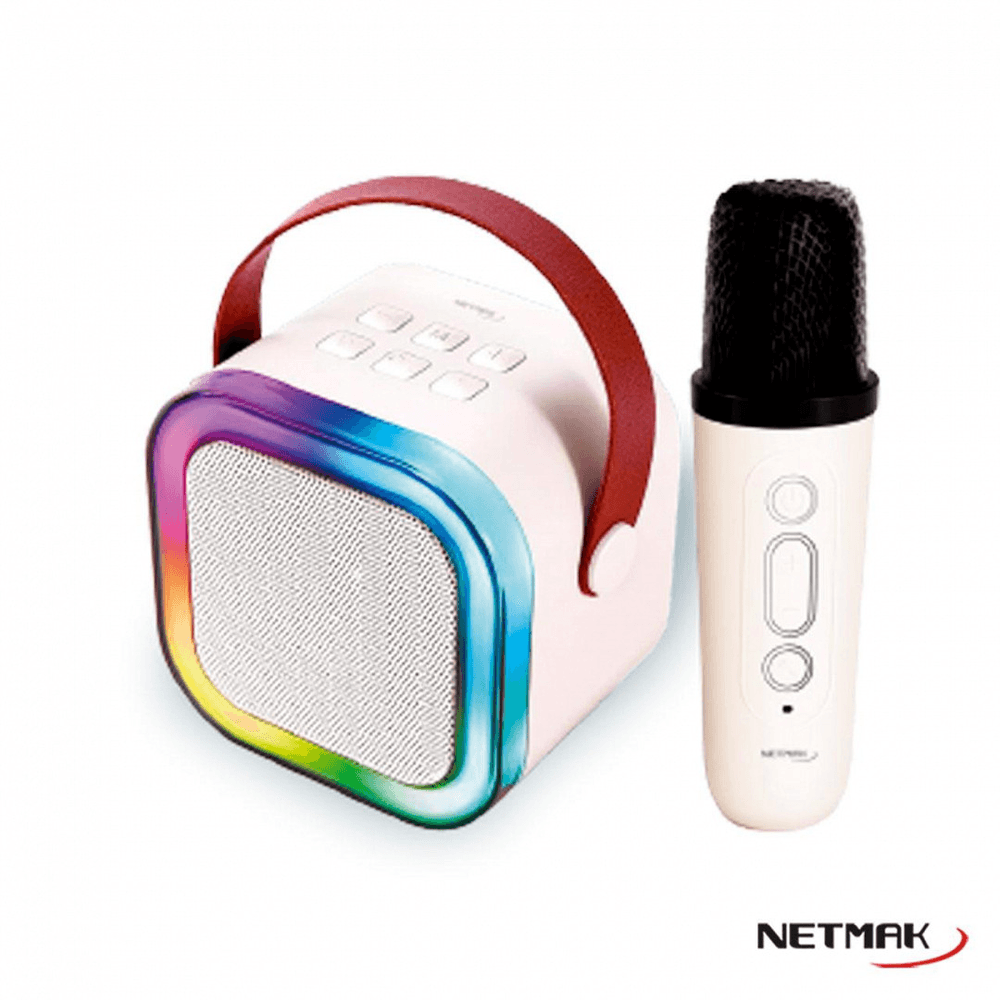 PARLANTE NETMAK NM-BUDDY KARAOKE MINI MICRÓFONO BLUETOOTH