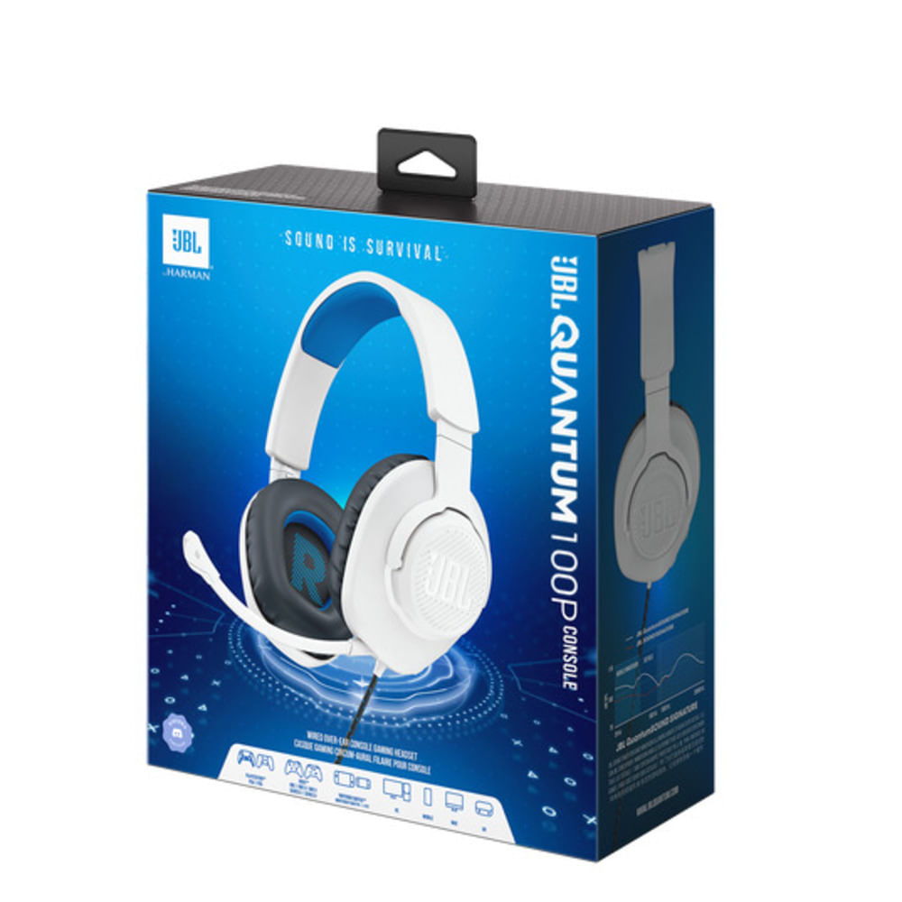 AURICULAR JBL QUANTUM 100P BLANCO