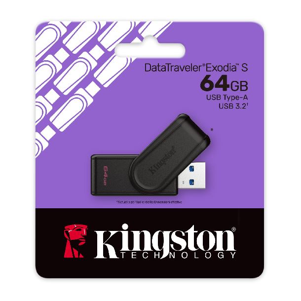 PENDRIVE KINGSTON DATATRAVELER EXODIA S DTXS USB 3.2 64GB