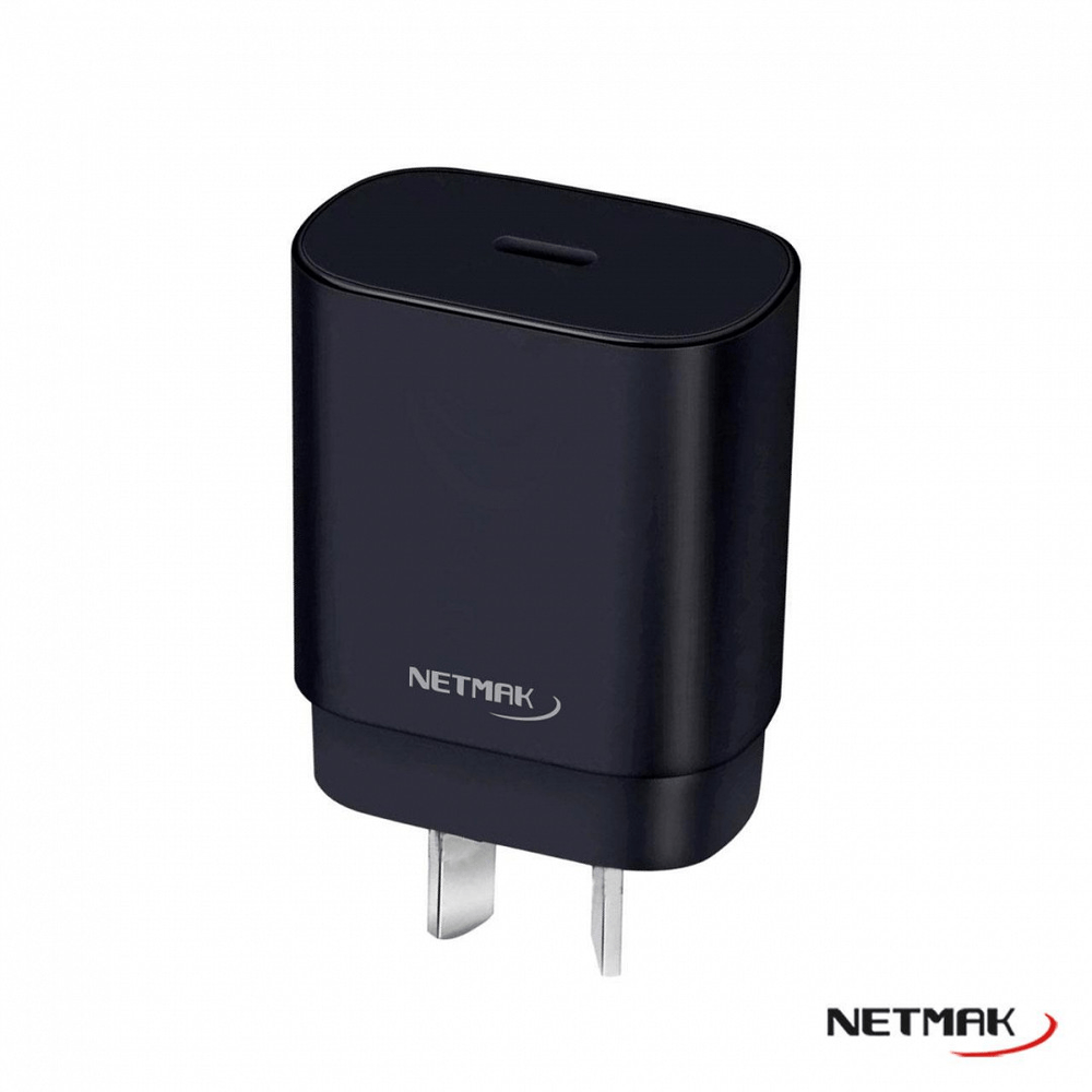 CARGADOR CELULAR NETMAK 25W USB-C PD