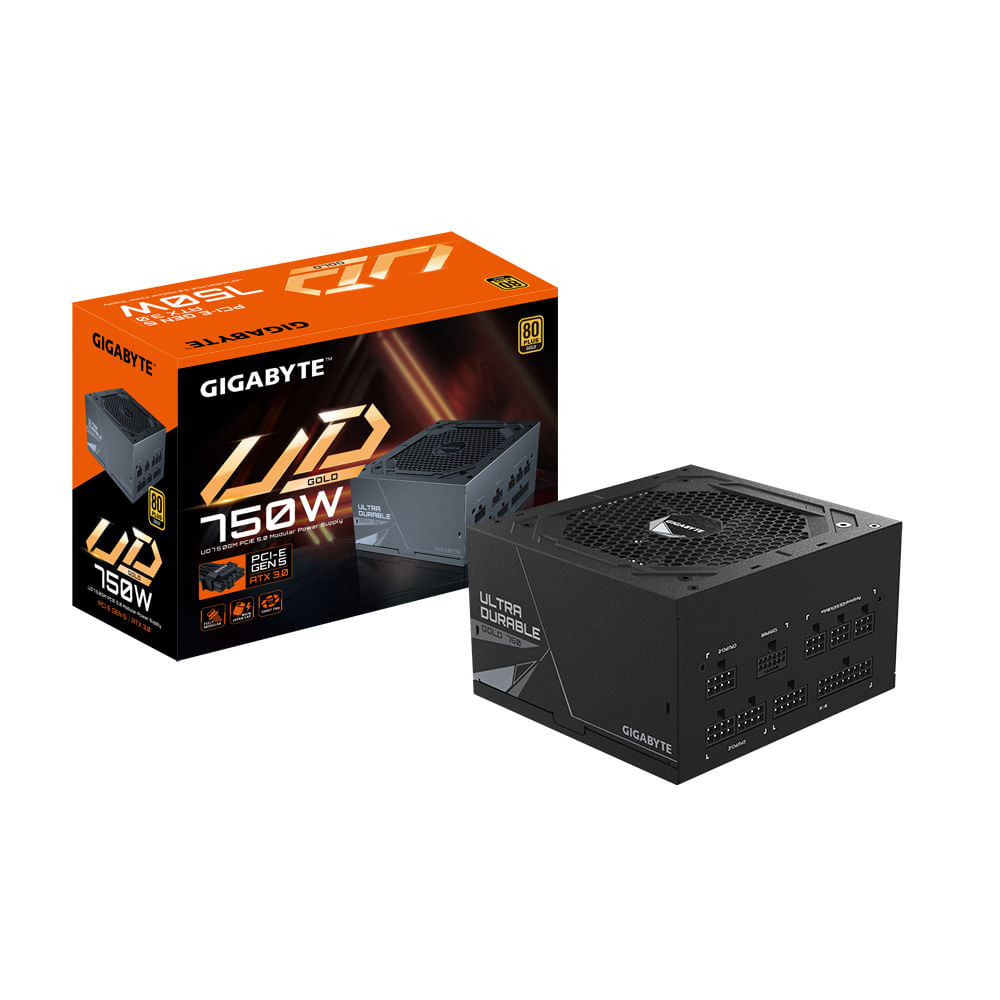 FUENTE GIGABYTE 750W UD750GM MODULAR PG5 V2 80+ GOLD