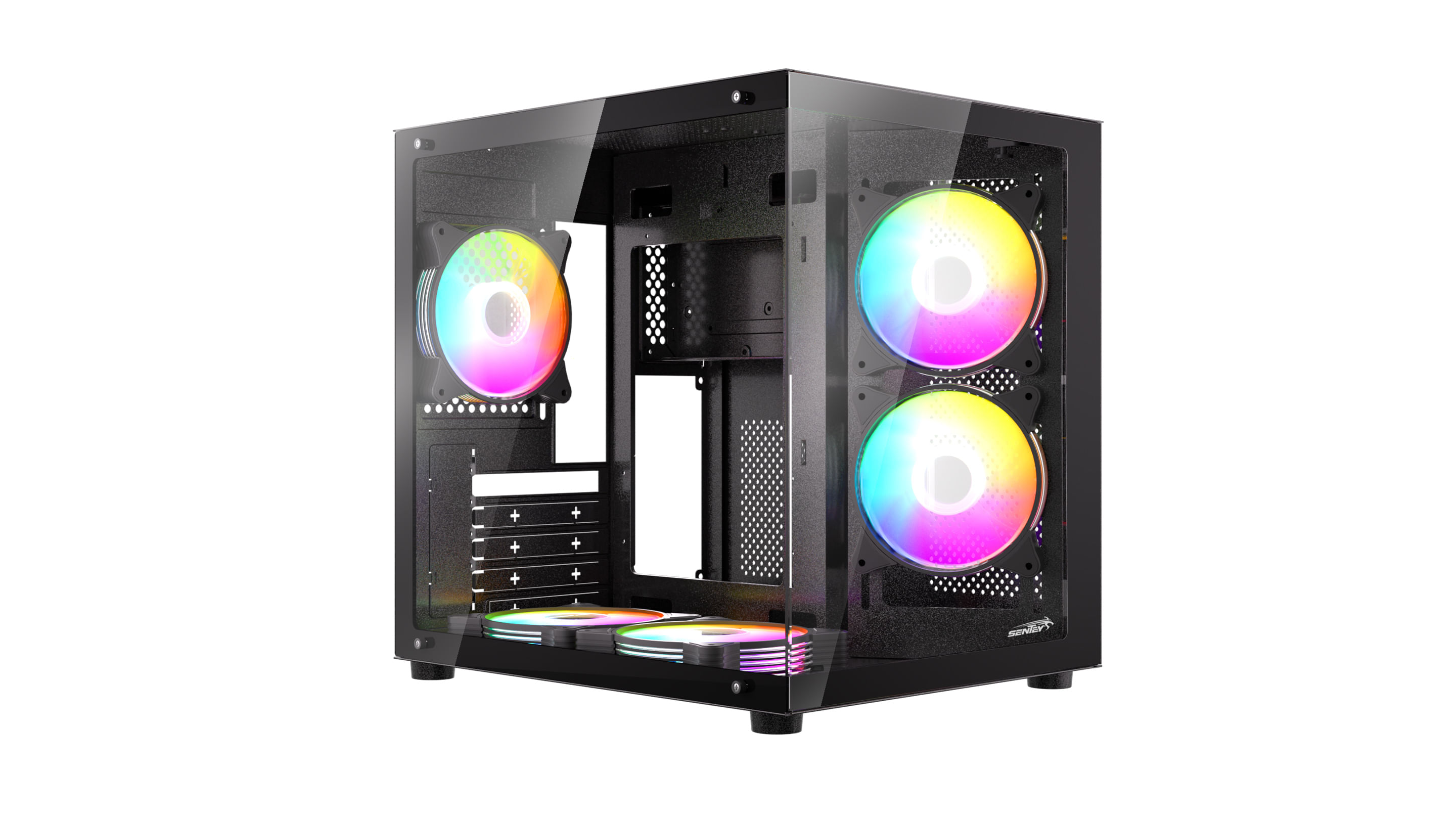 GABINETE SENTEY ZEUS 5 FAN ARGB BLACK