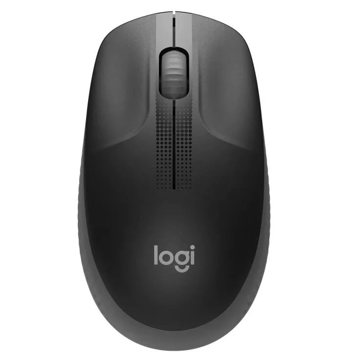 MOUSE LOGITECH M190 INALÁMBRICO NEGRO Y GRIS