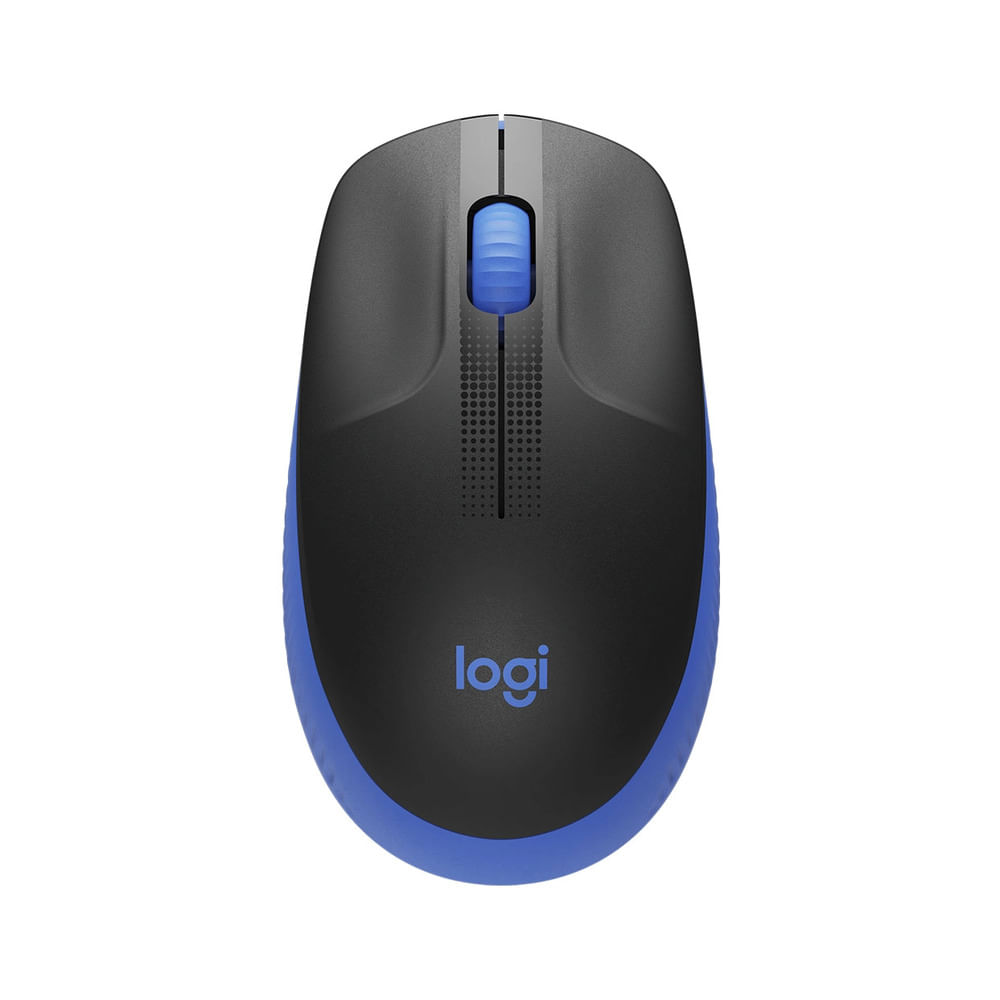 MOUSE LOGITECH M190 INALÁMBRICO NEGRO Y AZUL