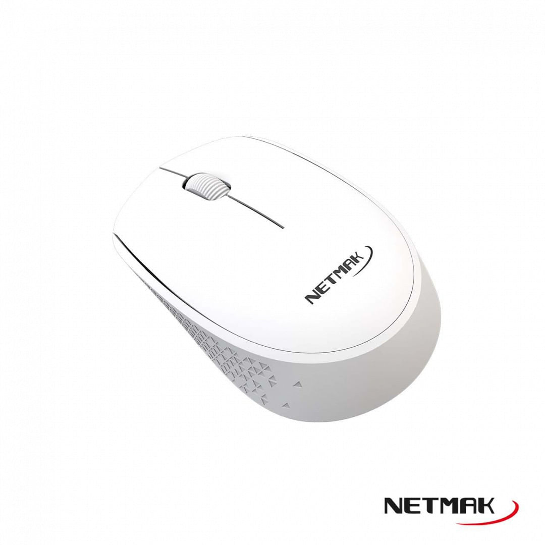 MOUSE NETMAK NM-M680 INALÁMBRICO BLANCO