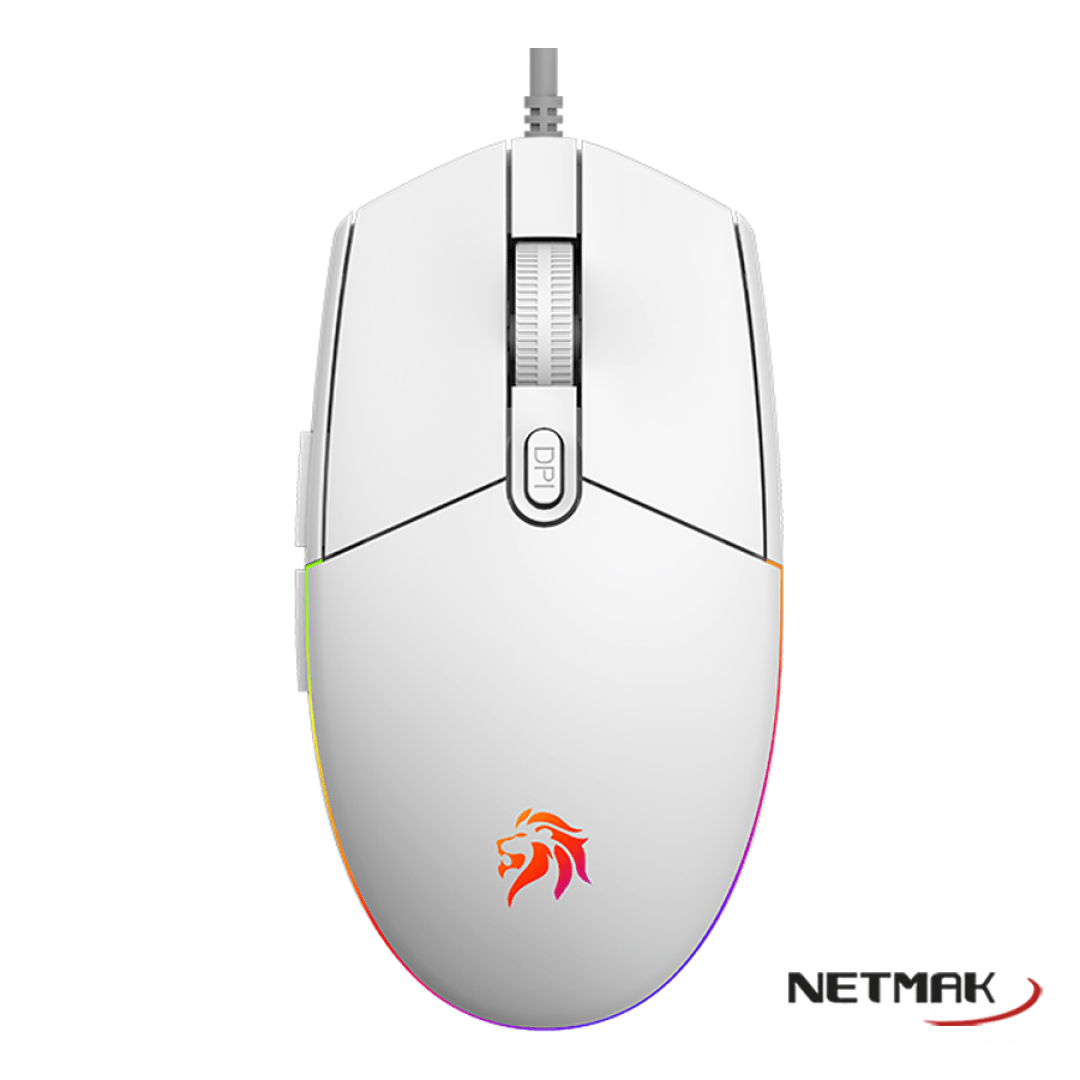 MOUSE GAMER NETMAK NM-EXPERT BLANCO