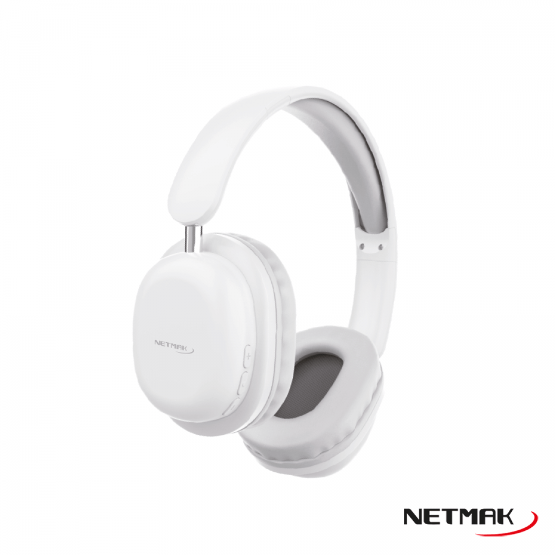 AURICULAR NETMAK NM-LIVE PLEGABLE BT BLANCO