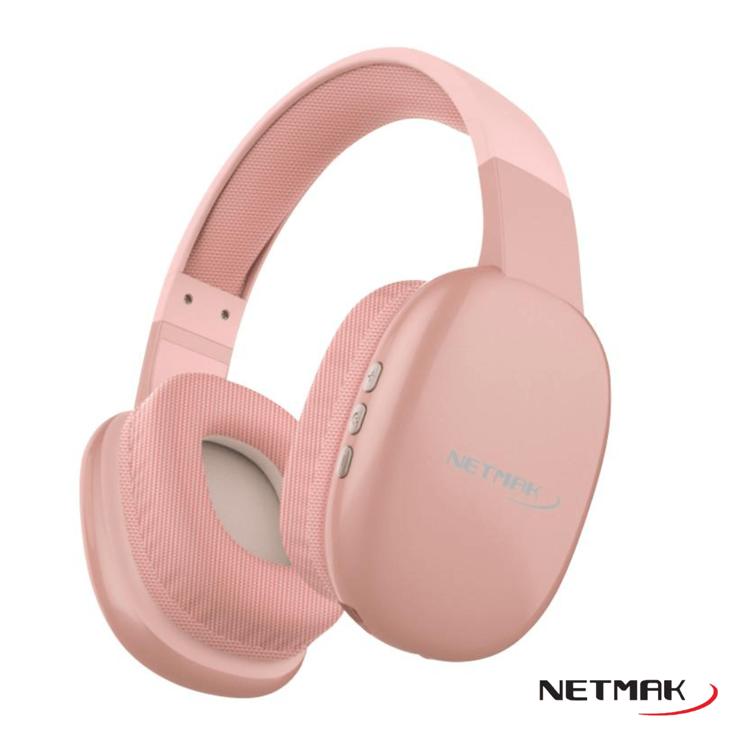 AURICULAR NETMAK NM-VOLT DUAL BT ROSA