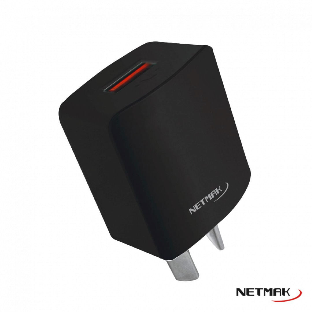 CARGADOR CELULAR NETMAK 10W USB SIN CABLE
