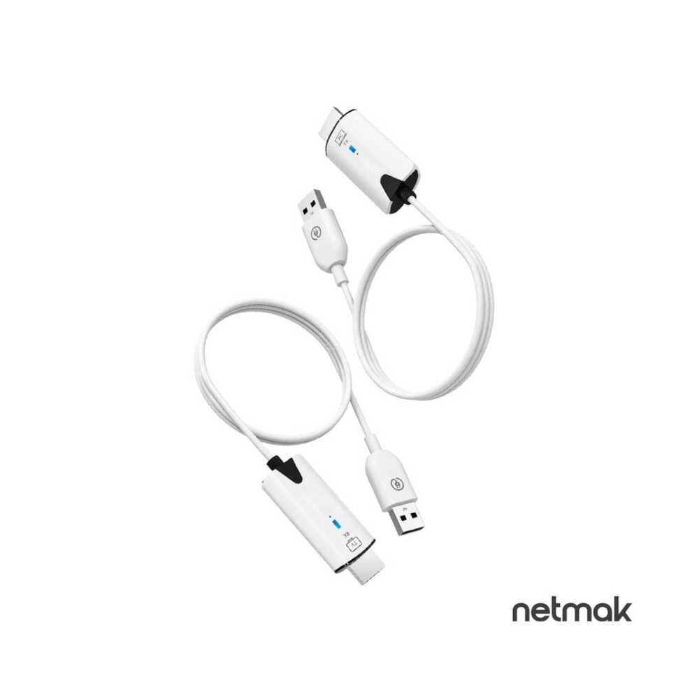 ADAPTADOR NETMAK NM-C97 TRANSMISOR HDMI INALÁMBRICO 1080P