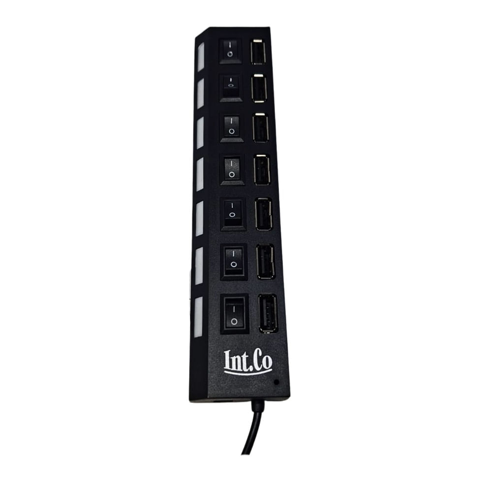 HUB USB 2.0 7 PUERTOS CON SWITCH INDIVIDUAL