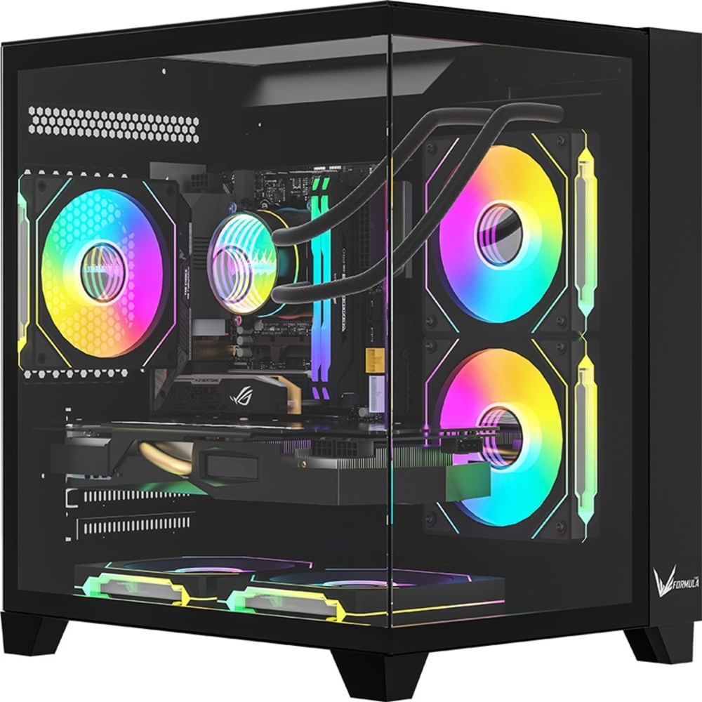 GABINETE FORMULA V CRYSTAL Z9M FLOE 5F ARGB BLANCO