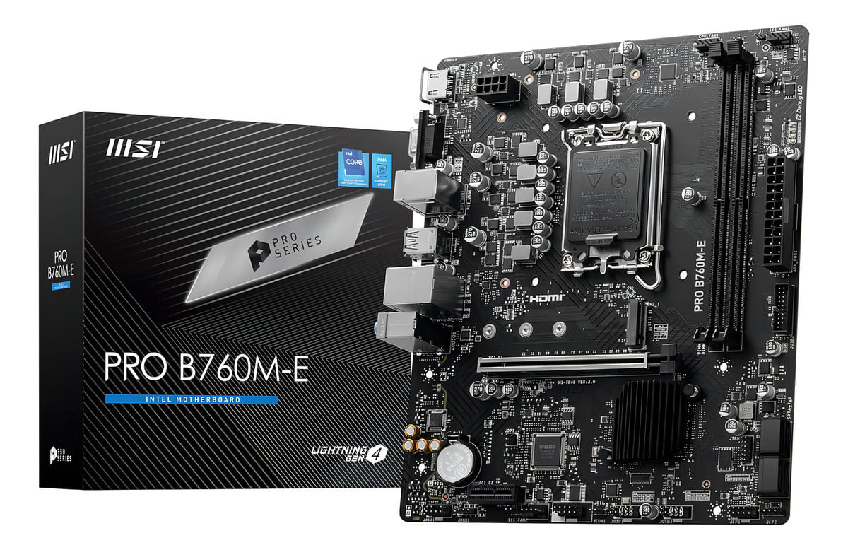 MOTHERBOARD MSI PRO B760M-E LGA1700 DDR5