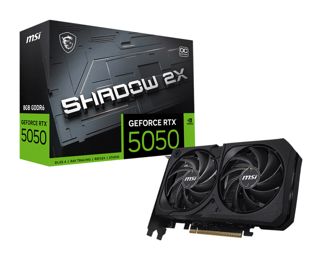 PLACA DE VIDEO MSI GEFORCE RTX 5050 SHADOW 2X OC 8GB