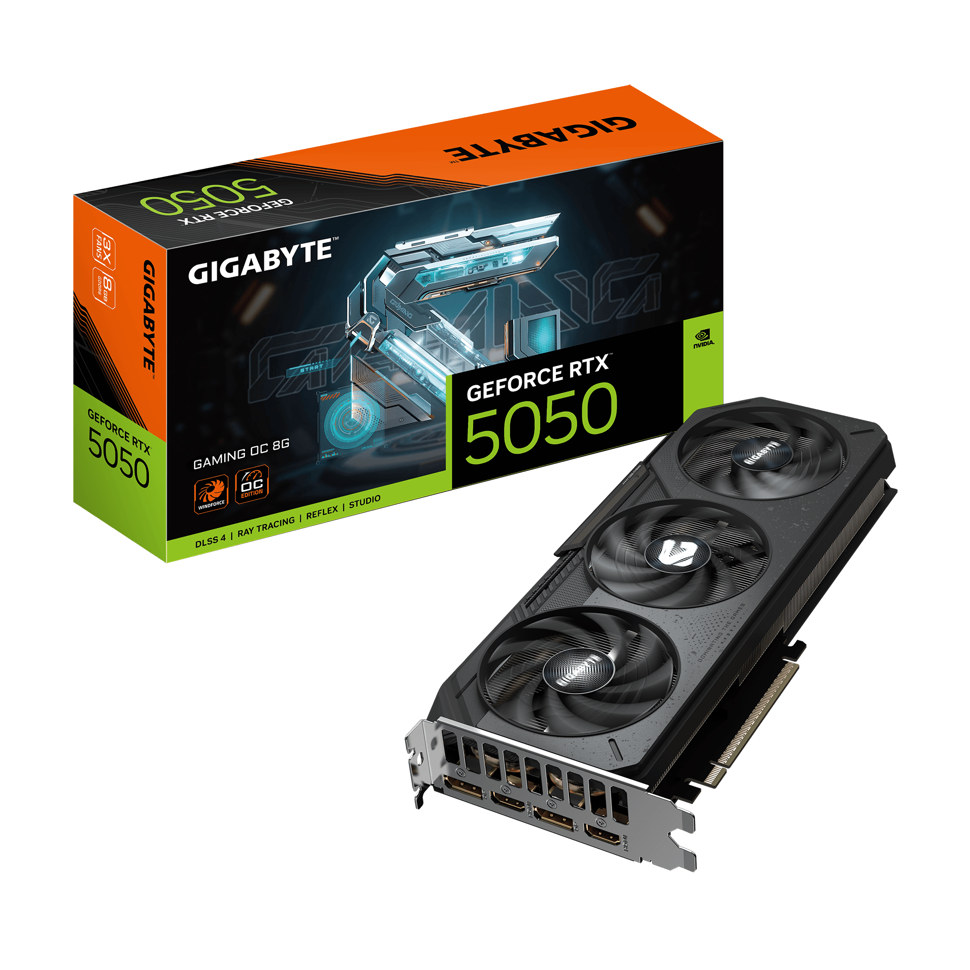 PLACA DE VIDEO GIGABYTE GEFORCE RTX 5050 GAMING OC 8GB