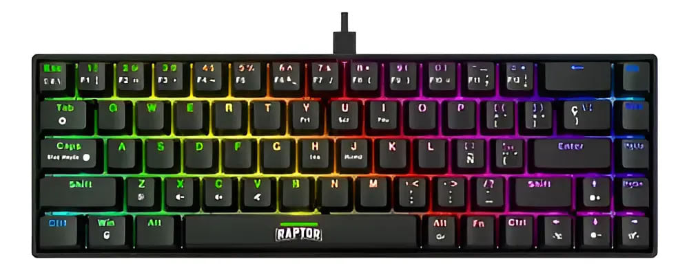 TECLADO RAPTOR FIRECLAW M68 MECÁNICO NEGRO
