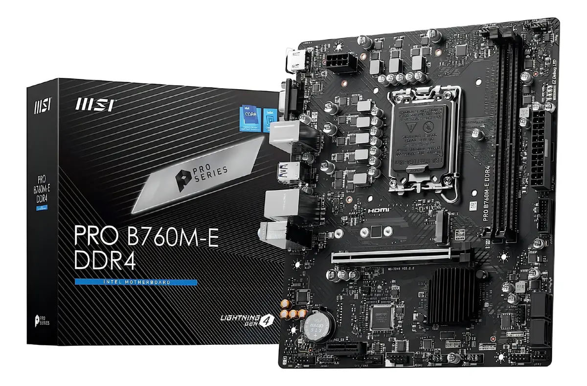 MOTHERBOARD MSI PRO B760M-E LGA1700 DDR4