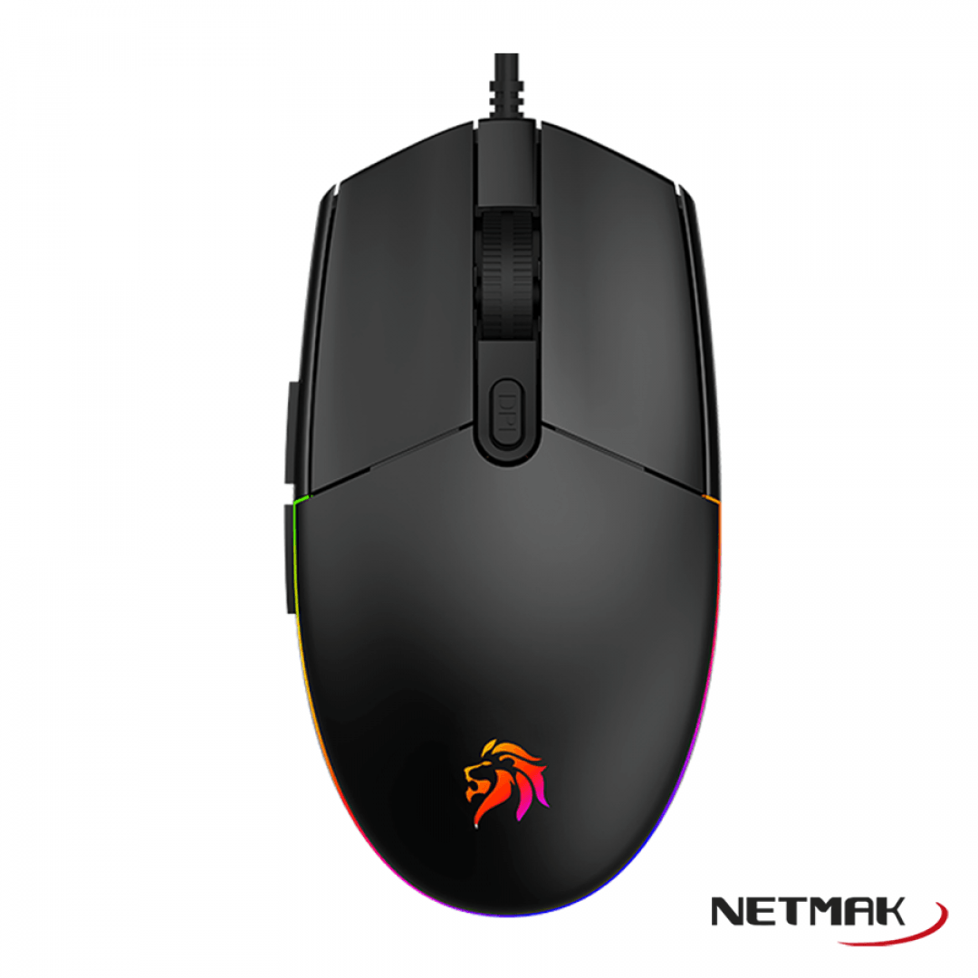 MOUSE GAMER NETMAK NM-EXPERT NEGRO