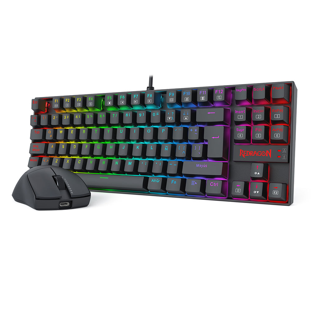 KIT REDRAGON S145 K552RGB M724 TECLADO Y MOUSE