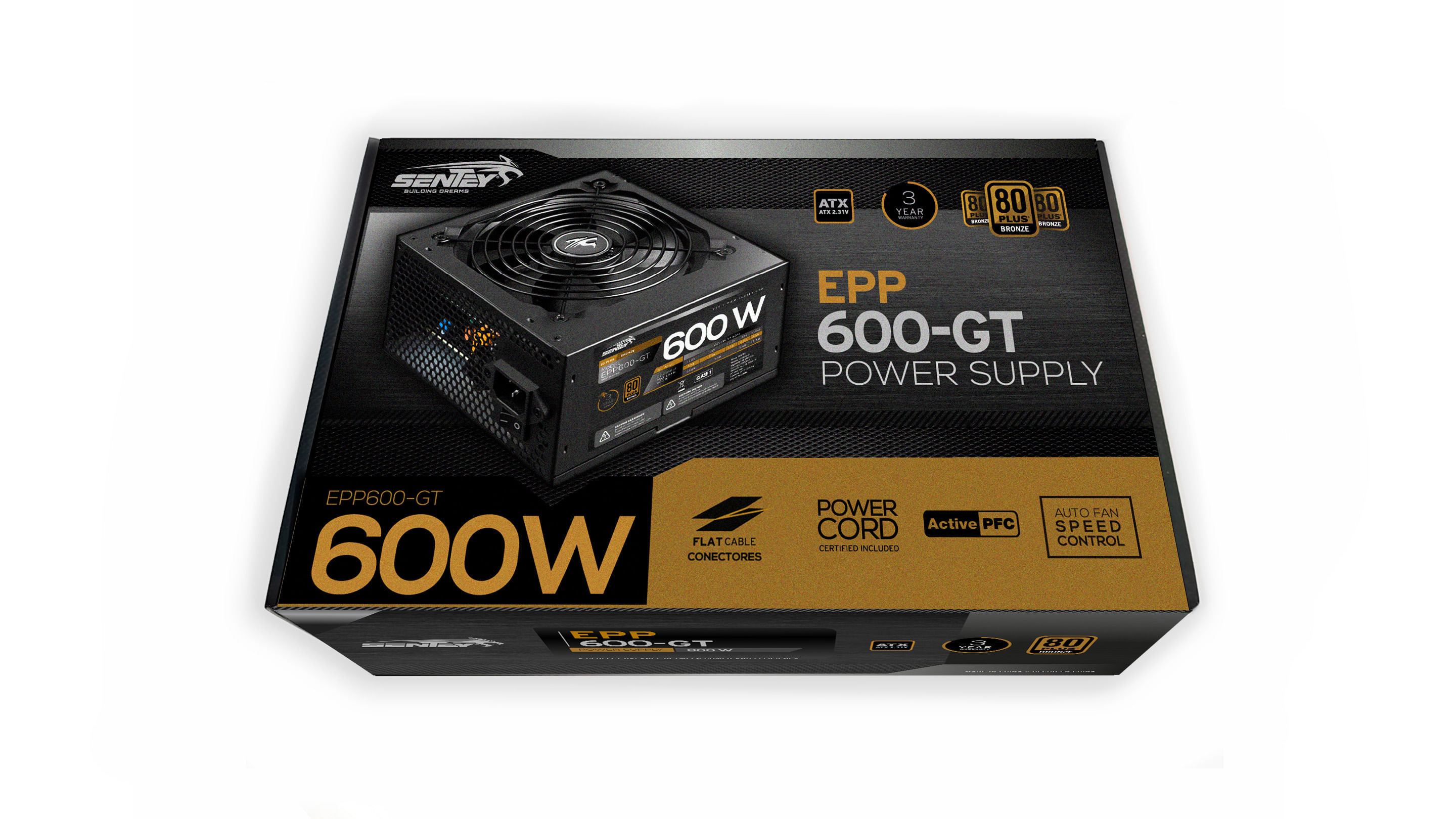 FUENTE SENTEY 600W EPP600-GT