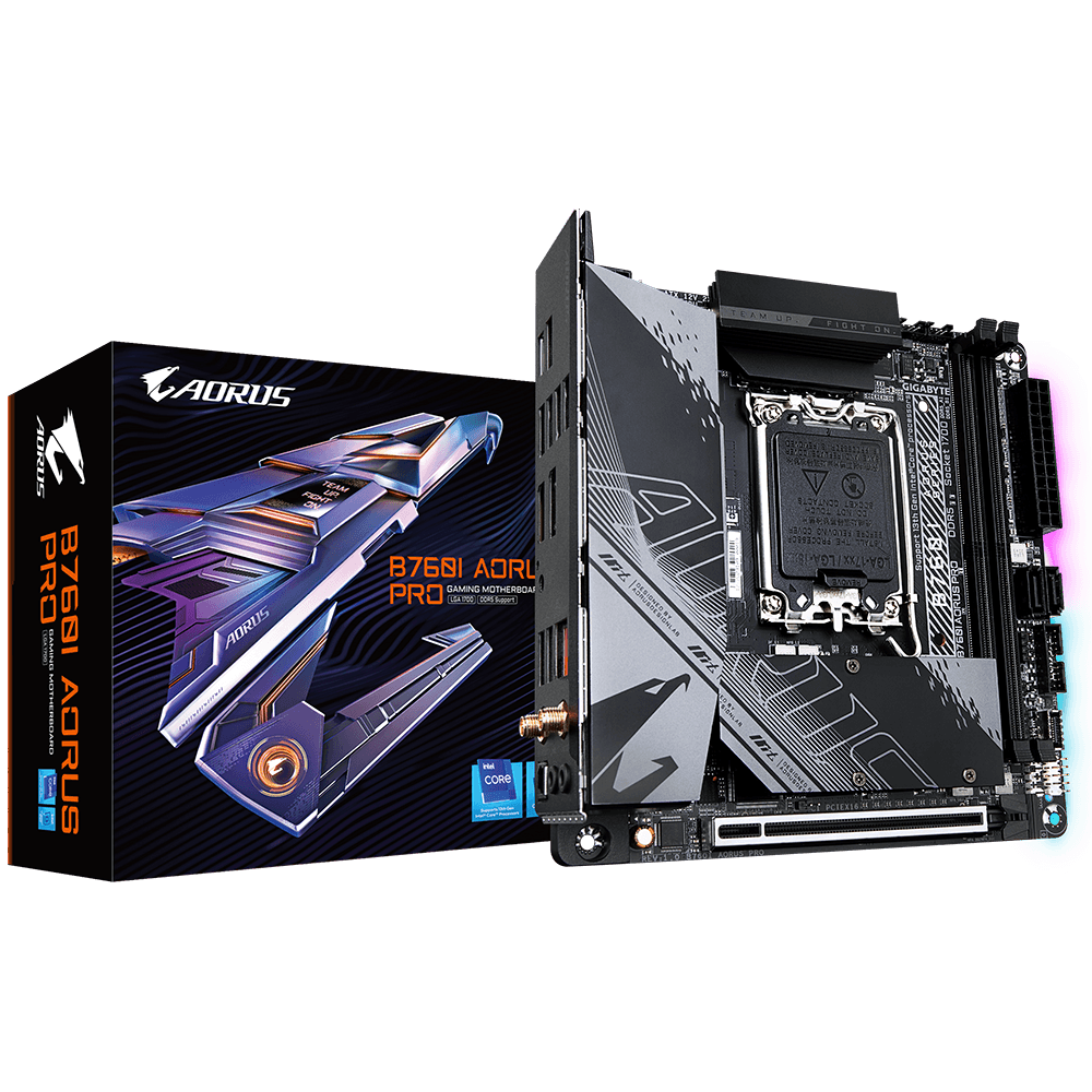 MOTHERBOARD GIGABYTE B760I AORUS PRO DDR5 LGA1700