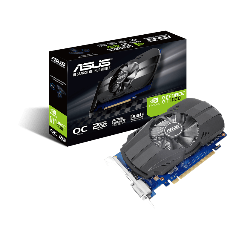 PLACA DE VIDEO ASUS GEFORCE GT 1030 PHOENIX OC 2GB