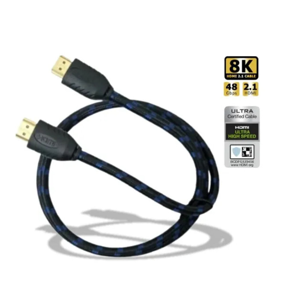 CABLE HDMI 2.1 8K CERTIFICADO 2M